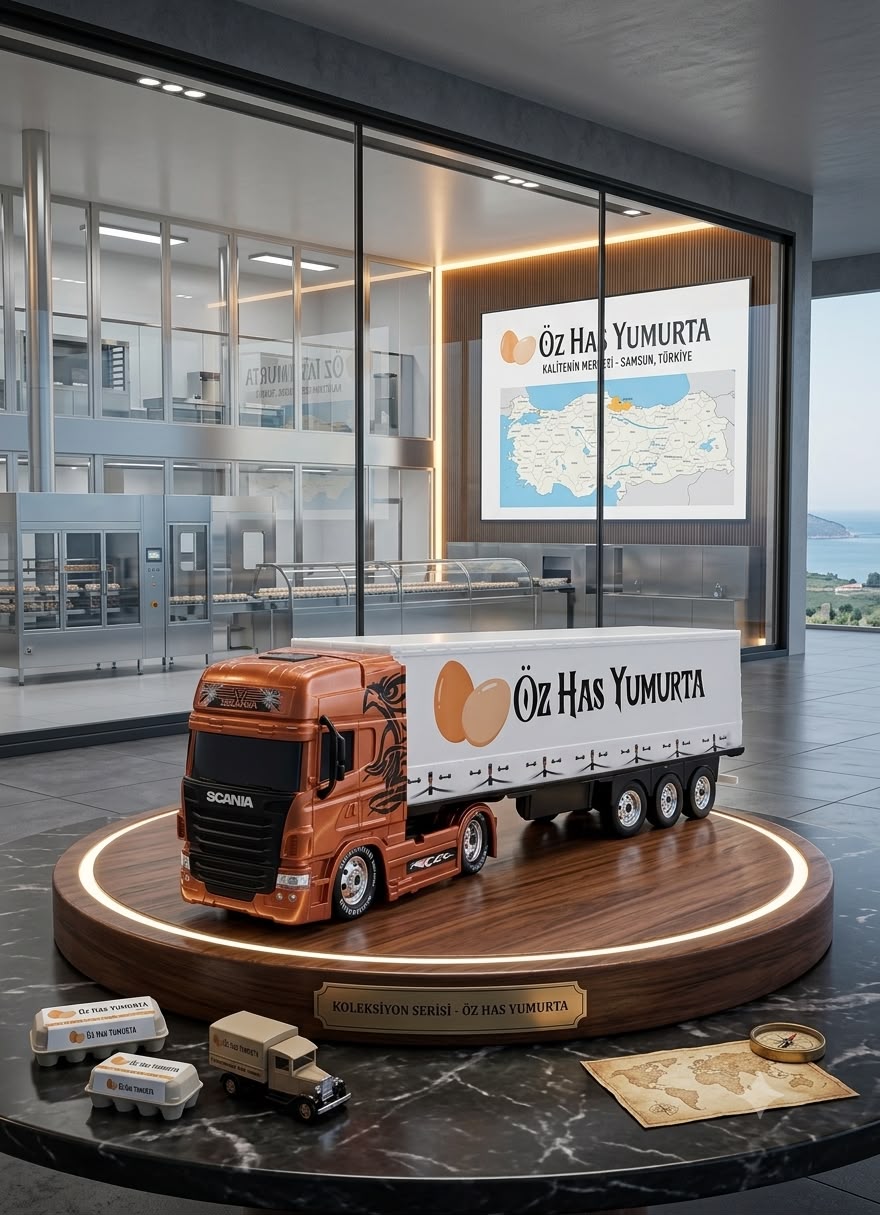 KİŞİYE ÖZEL MAKET TIR - KAHVERENGİ SCANİA OYUNCAK TIR